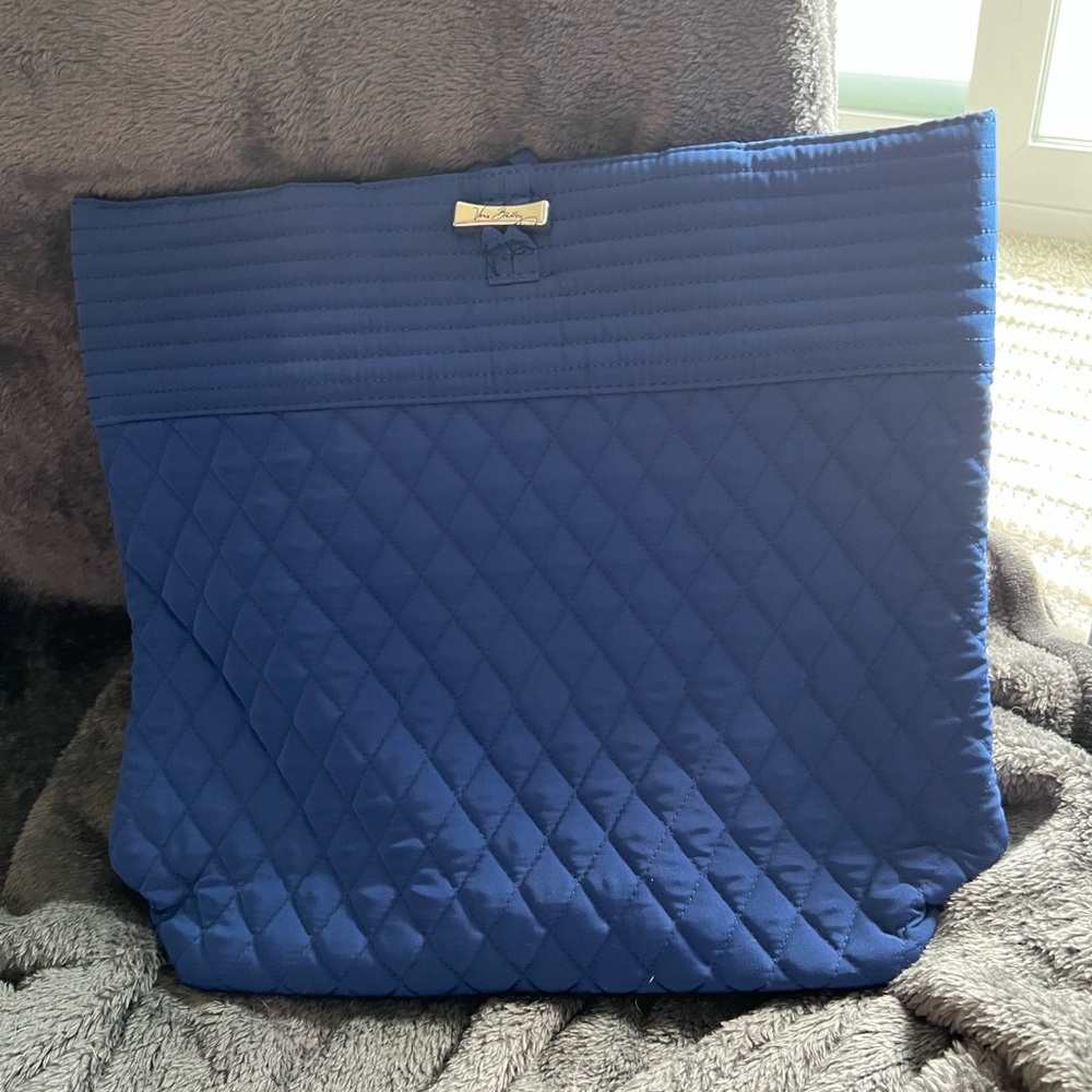 Vera Bradley Blue Quilted Tote - Picture 1 of 4